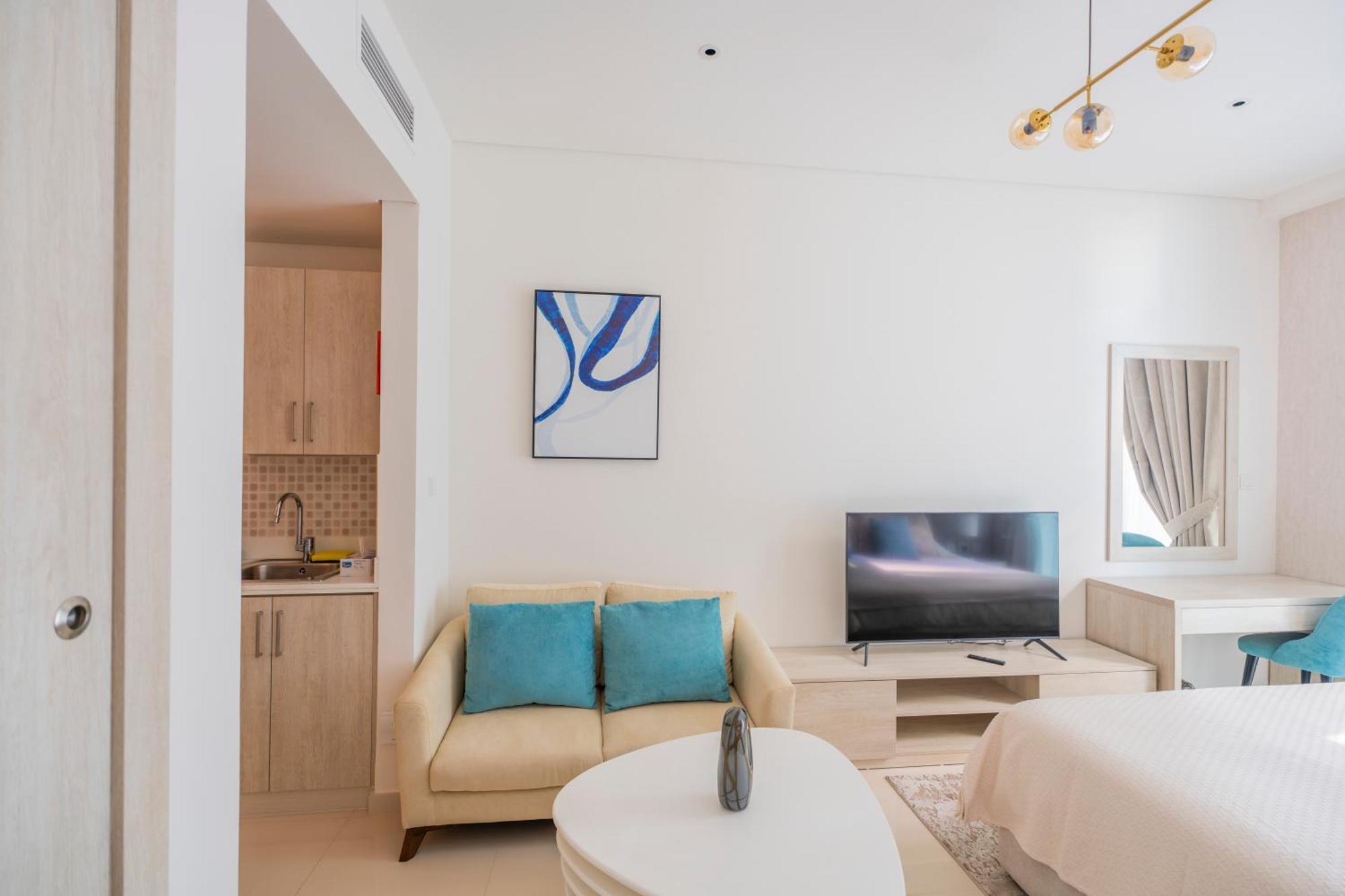 Studio With Pool And Private Beach Access On Palm Jumeirah ดูไบ ภายนอก รูปภาพ