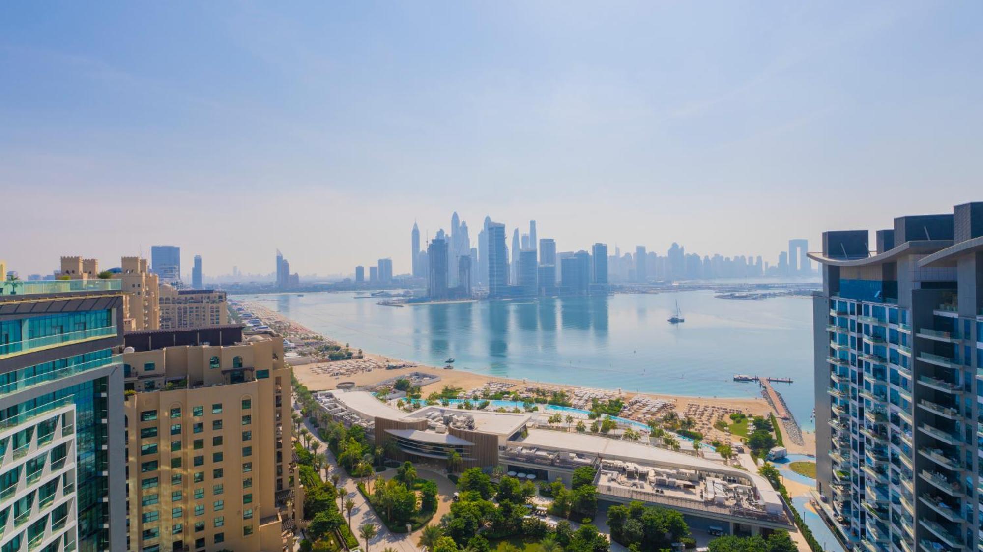 Studio With Pool And Private Beach Access On Palm Jumeirah ดูไบ ภายนอก รูปภาพ