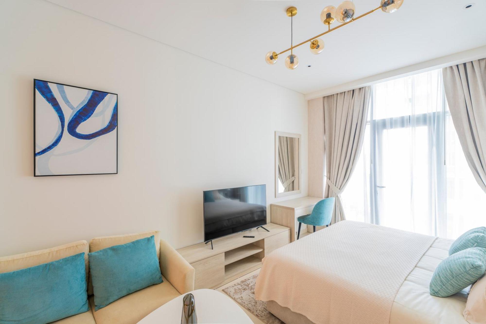 Studio With Pool And Private Beach Access On Palm Jumeirah ดูไบ ภายนอก รูปภาพ