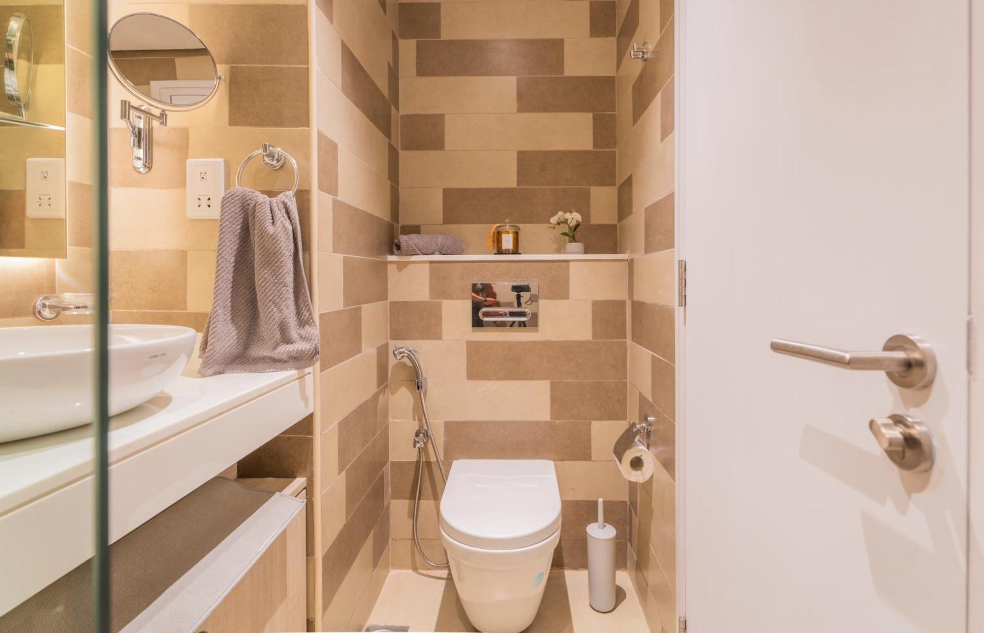 Studio With Pool And Private Beach Access On Palm Jumeirah ดูไบ ภายนอก รูปภาพ