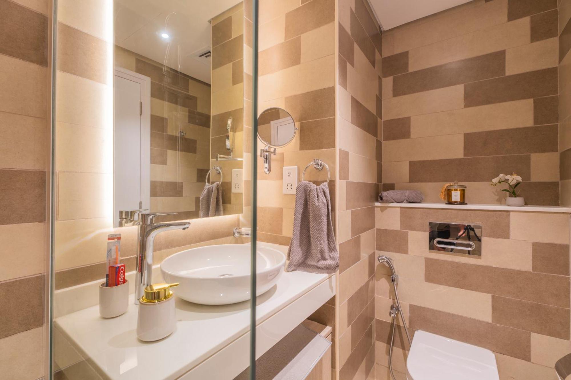 Studio With Pool And Private Beach Access On Palm Jumeirah ดูไบ ภายนอก รูปภาพ