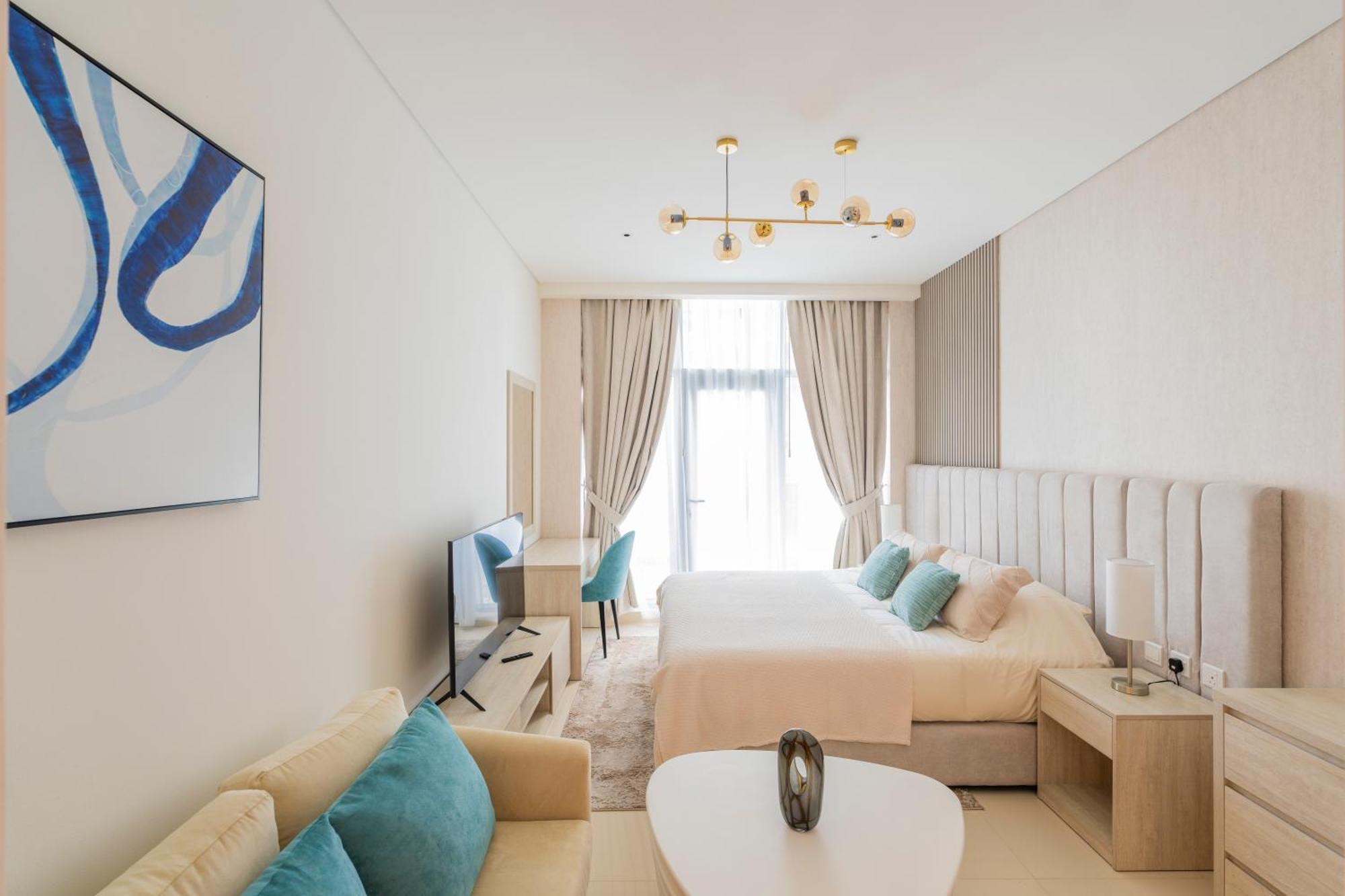 Studio With Pool And Private Beach Access On Palm Jumeirah ดูไบ ภายนอก รูปภาพ