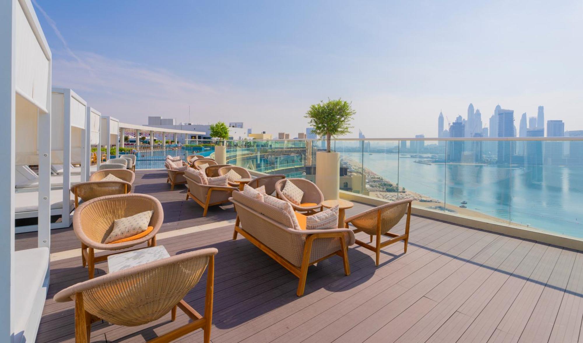 Studio With Pool And Private Beach Access On Palm Jumeirah ดูไบ ภายนอก รูปภาพ