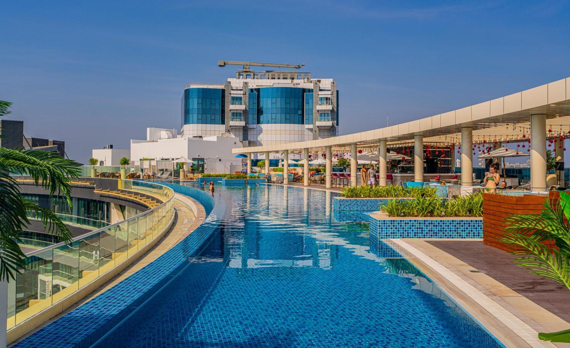 Studio With Pool And Private Beach Access On Palm Jumeirah ดูไบ ภายนอก รูปภาพ