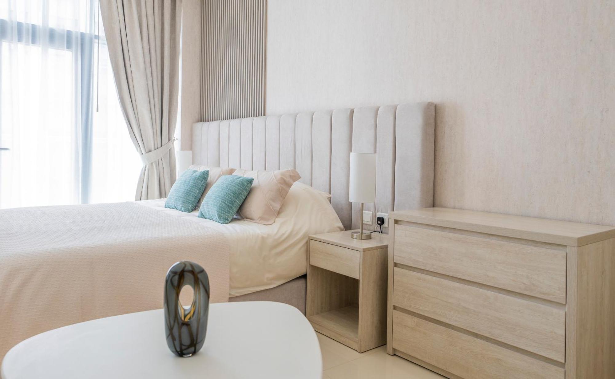 Studio With Pool And Private Beach Access On Palm Jumeirah ดูไบ ภายนอก รูปภาพ