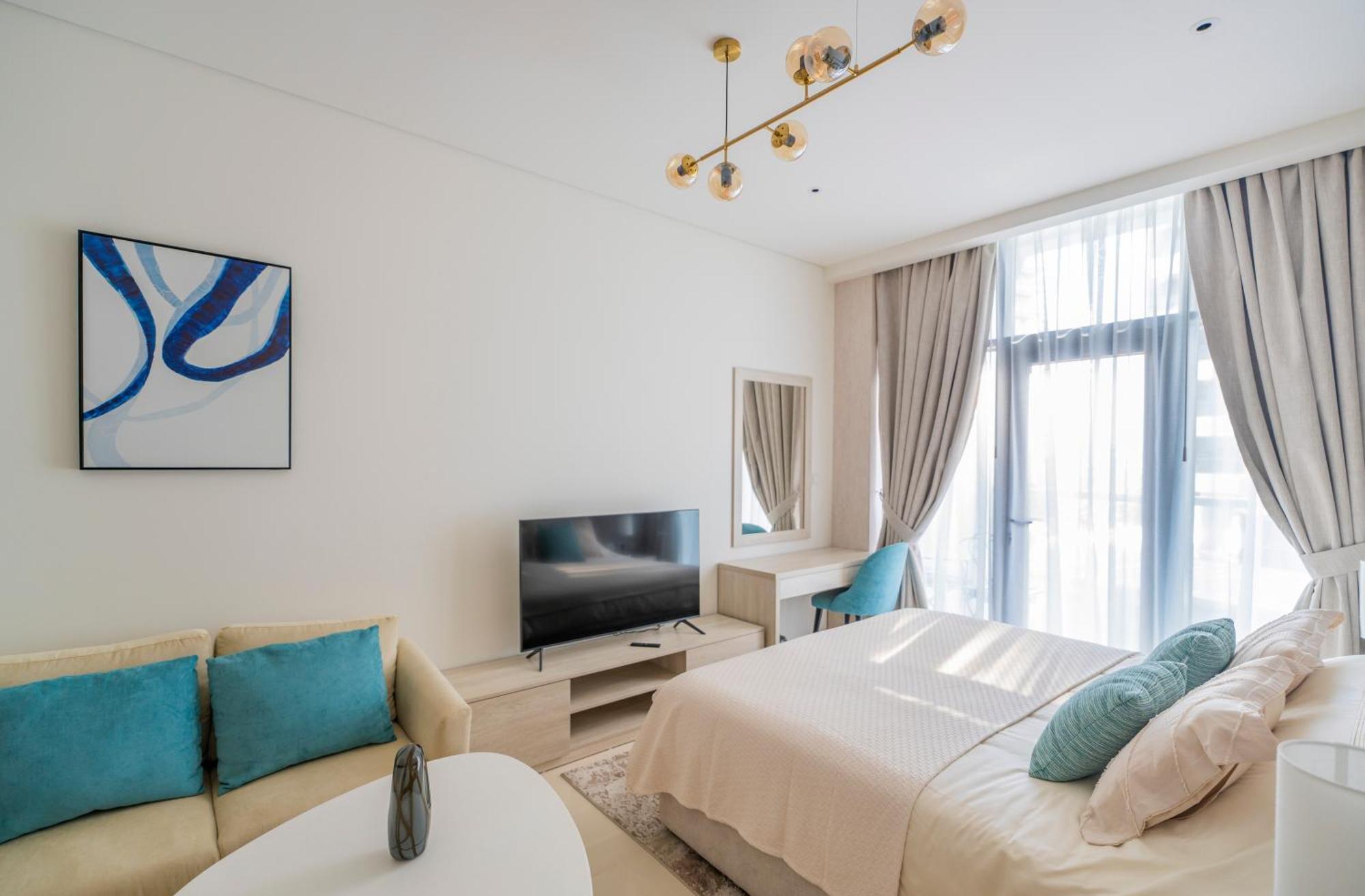 Studio With Pool And Private Beach Access On Palm Jumeirah ดูไบ ภายนอก รูปภาพ
